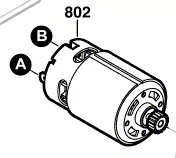 Moteur courant continu réf. 2 609 002 620 BOSCH